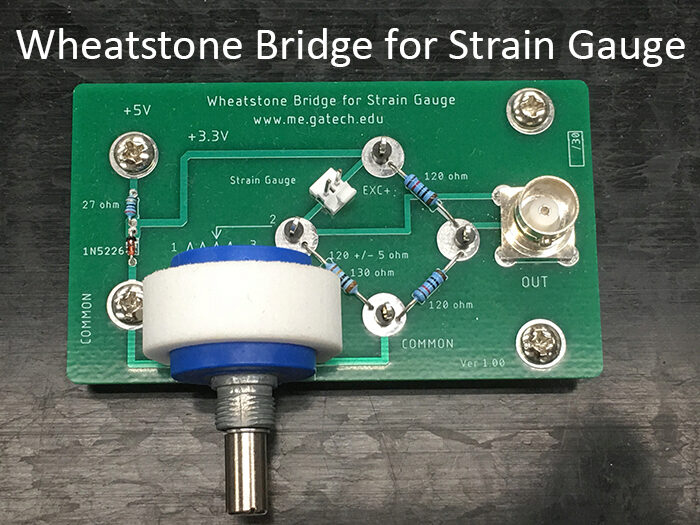 Wheatstone Bridge for Strain Gauge