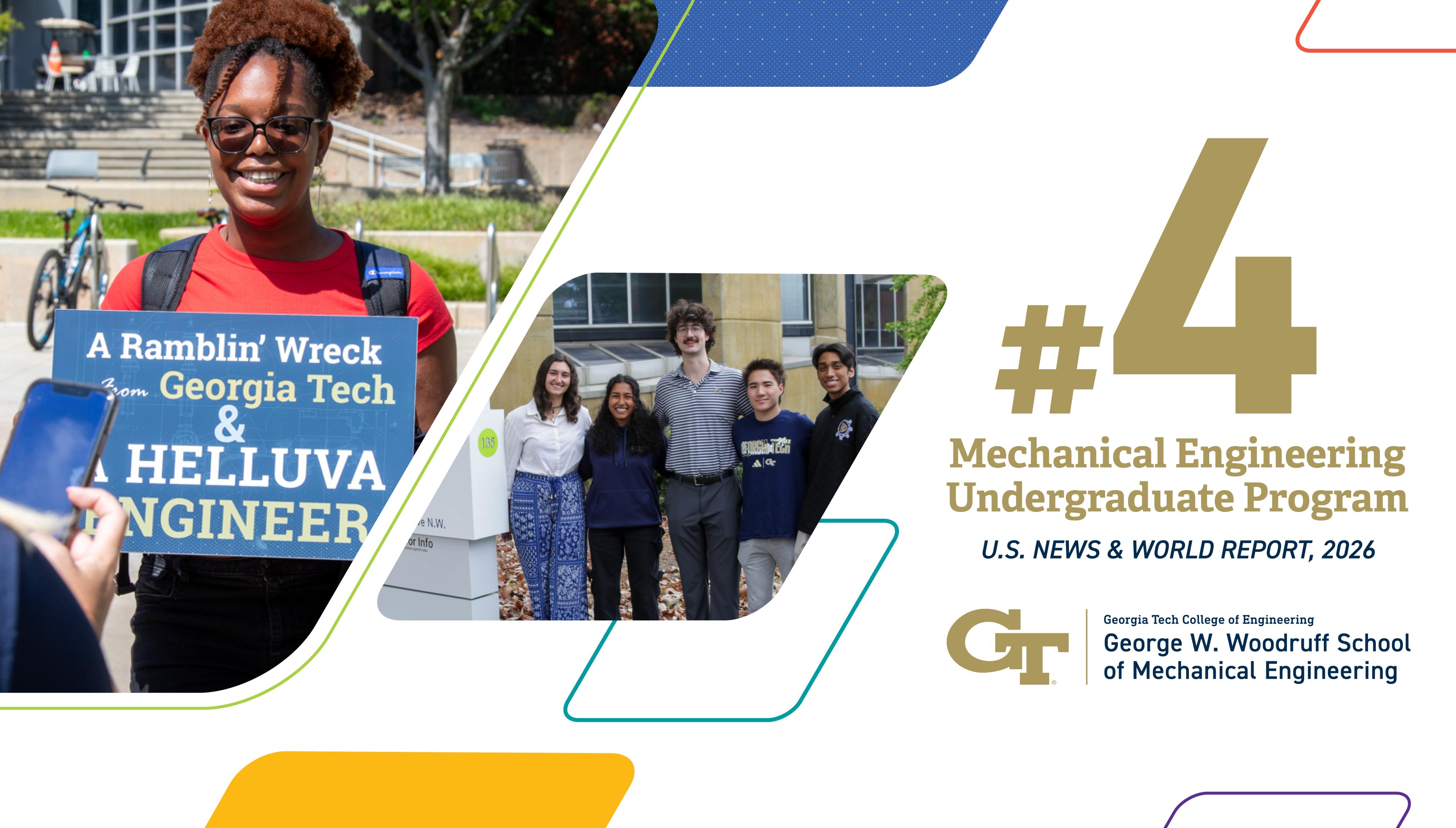 Woodruff School Ranked No. 4 in 2026 Undergraduate Rankings