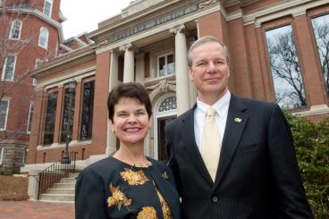 G.P. "Bud" Peterson and Val Peterson during their time as president and first lady of Georgia Tech.